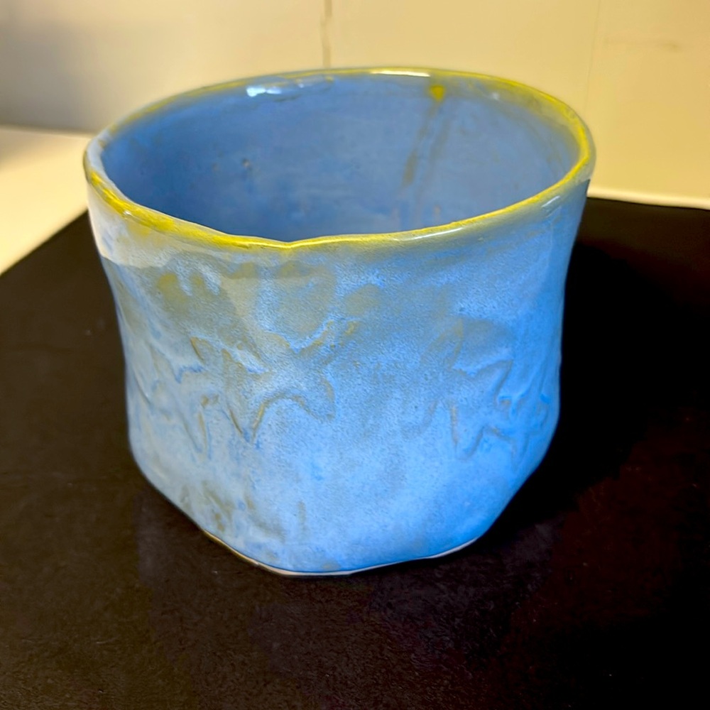 Water etching pottery